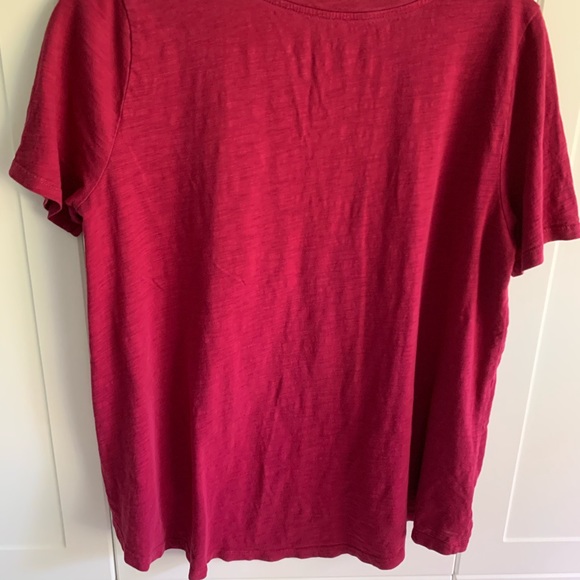 LOFT Hi/Lo Tee deep Raspberry color - Picture 3 of 3